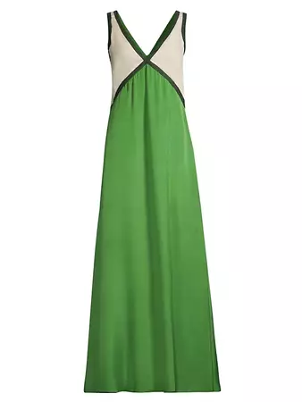Shop Sancia Sonora Naomi Colorblocked Maxi Dress | Saks Fifth Avenue