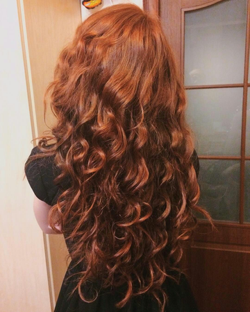 curly redhead