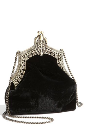 black velvet vintage purse