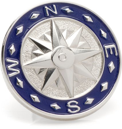 Blue Compass Lapel Pin