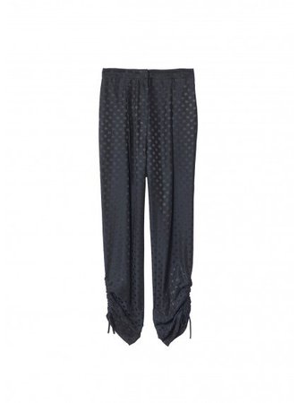 Jacquard High Waisted Pleated Pant |Tibi.com | Official Site