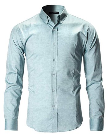 FLATSEVEN Men's Slim Fit Casual Oxford Button Down Shirt at Amazon Men’s Clothing store: