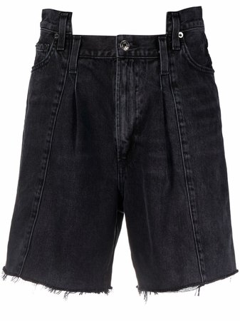 AGOLDE Panelled knee-length Denim Shorts - Farfetch