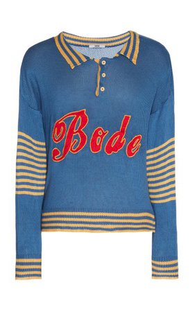 Namesake Three-Button Sweater By Bode | Moda Operandi