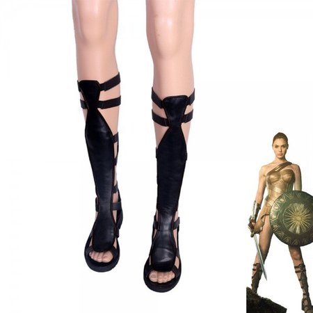 Wonder Woman Diana Prince Bandage Sandals Cosplay Shoes Women Boots