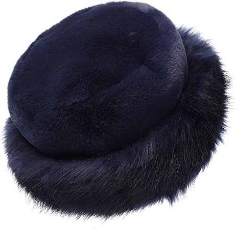 Soul Young Women's Leopard Faux Fur Hat with Fleece and Elastic for Winter(One Size, Black) at Amazon Women’s Clothing store
