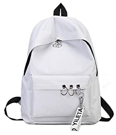 white school bag