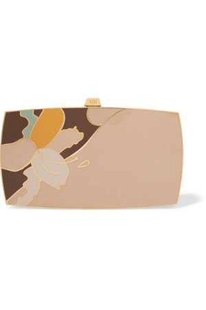 13BC | The Indulgence gold-tone and enamel clutch | NET-A-PORTER.COM