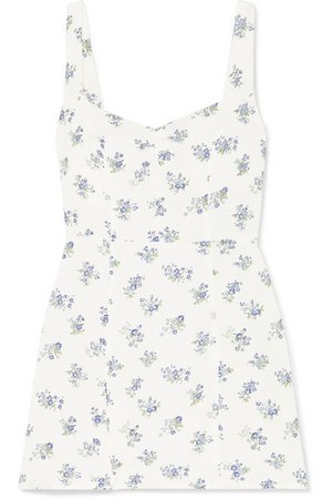 Reformation | Fairfax floral-print crepe mini dress | NET-A-PORTER.COM