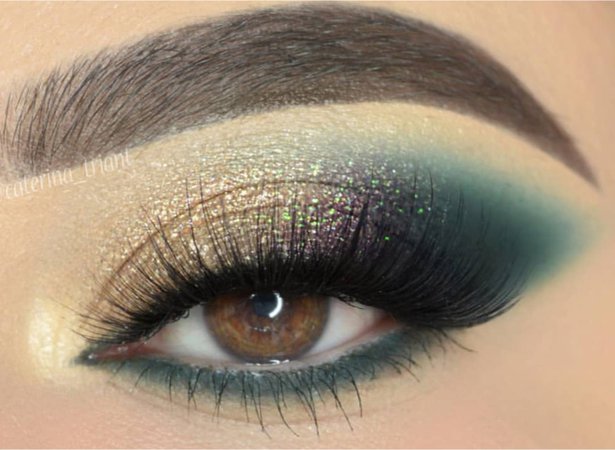 Green / Gold Eye makeup
