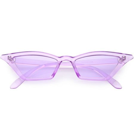 *clipped by @luci-her* Women's Colorful Translucent Color Tone Lens Cat Eye Sunglasses C735