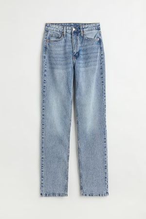 Vintage Straight High Jeans - Light denim blue | H&M