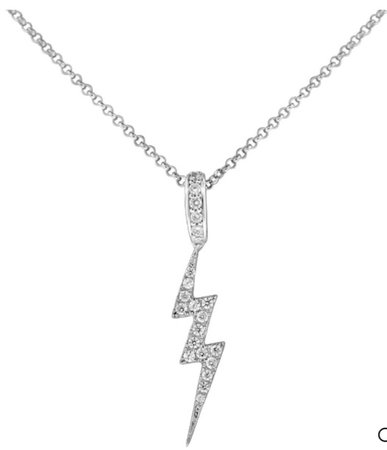 Silver “Lightning Bolt” Necklace
