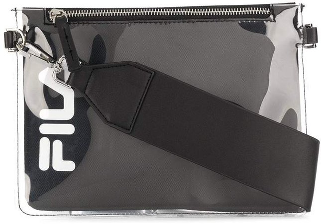 logo clutch bag