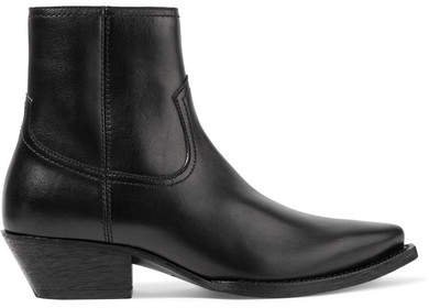 Lukas Leather Ankle Boots - Black