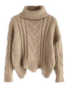 Chunky Knit Turtleneck Sweater