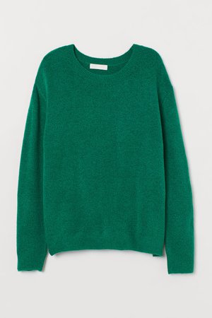 Пуловер с фина плетка - Green - ЖЕНИ | H&M BG