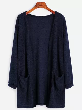 Open Front Cardigan With Pockets | SHEIN USA