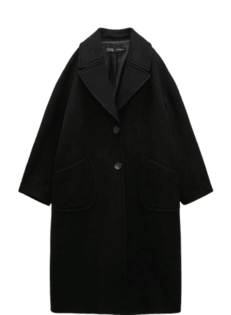 Zara “Wool blend oversized coat”