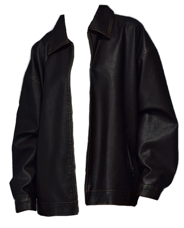 SourceUnknown Vintage Effect Leather Jacket, Brown