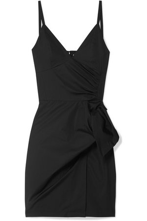 Victoria, Victoria Beckham | Tie-front cotton mini dress | NET-A-PORTER.COM