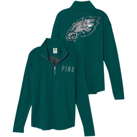 Victoria's Secret PINK Philadelphia Eagles Half-Zip Sweatshirt - Midnight Green