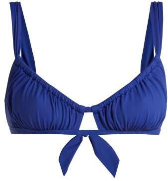 Three Graces London - Bridget Bikini Top - Womens - Dark Blue