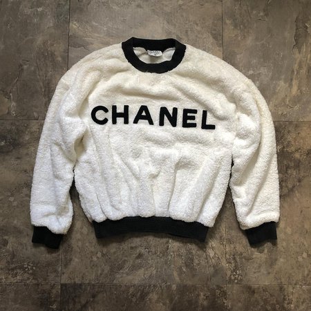 @noausterity - Vintage Chanel Terry Cloth Sweater | Picdeer