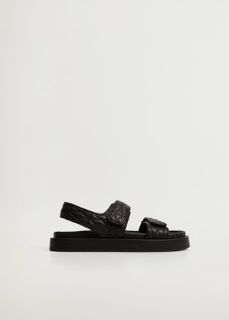 Quilted strap sandals - Women | Mango United Kingdom
