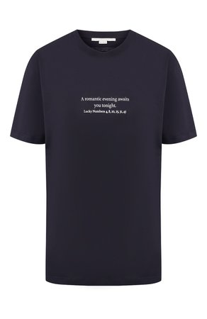 Женская черная хлопковая футболка STELLA MCCARTNEY — купить за 19150 руб. в интернет-магазине ЦУМ, арт. 381701/SMW83
