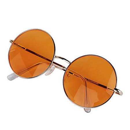Amazon.com: Non-Prescription Glasses Joplin Gift 70s 90s Ladies Fun Disco UV 400 Pink Orange: Gateway
