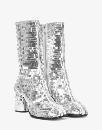 Silver Ankle boots