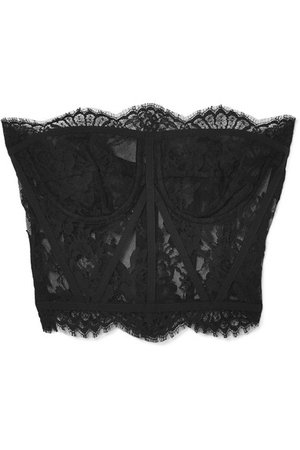 Dolce & Gabbana | Scalloped Chantilly lace bustier | NET-A-PORTER.COM