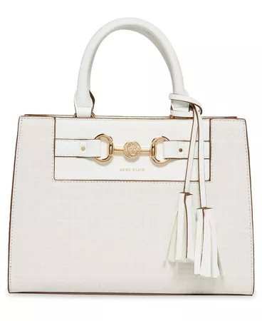 Anne Klein Women's Logo Horse Bit Satchel Bag & Reviews - Handbags & Accessories - Macy's