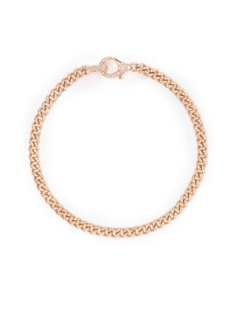 Shay 18Kt Rose Gold Pavé Diamond 7 Inch Link Bracelet Continuity | Farfetch.Com