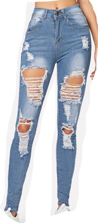 blue notes ripped jeans skinny