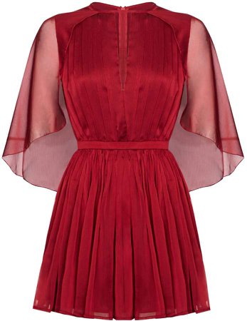 HASANOVA - Moulin Rouge Red Japanese Silk Dress