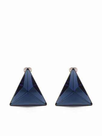 Jil Sander triangle-shaped Glass Earrings - Farfetch