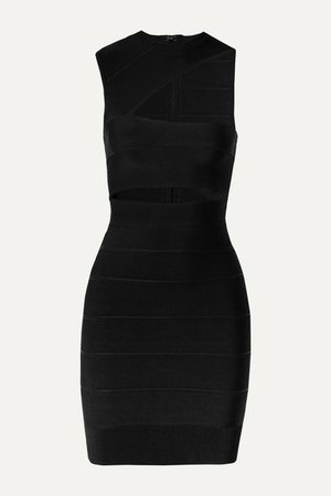 Hervé Léger | One-shoulder cutout bandage mini dress | NET-A-PORTER.COM