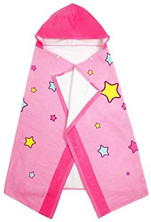 Amazon.com: Kids Bath and Beach Hooded Towel Wrap - Soft Cotton Hooded Towel for Boys Girls, Children Swim Bath Pool Cover Up, 50.4" x 39.4" (Pink): Kitchen & Dining