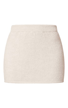 HOD Cream Brushed Knitted Mini Skirt $30