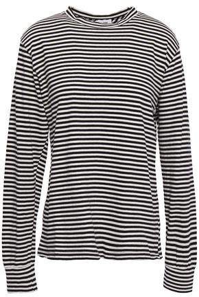 Striped Cotton-jersey Top