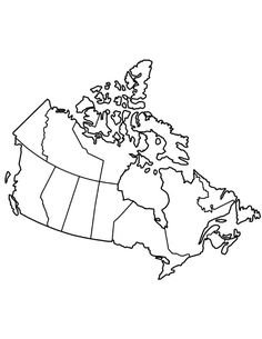Map outline Canada
