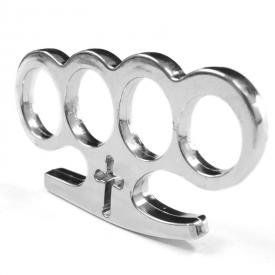 Solid Brass Knuckle Duster - Legal Brass Knuckles - Prohibited Weapons | KarateMart.com