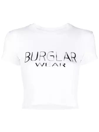 Mowalola Burglar Wear Cropped T-shirt - Farfetch