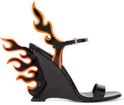 black and orange flame heels - Google Search