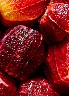 Blood Orange Sorbet with Red Wine Hot Fudge ; Wordt in een nieuw tabblad geopend