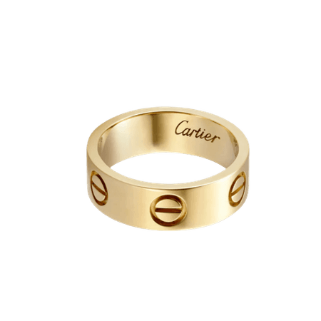 a gold Love ring cartier