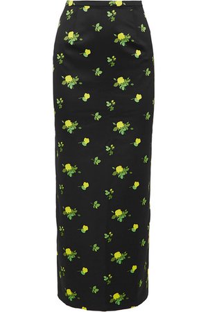 BERNADETTE | Norma floral-print satin maxi skirt | NET-A-PORTER.COM