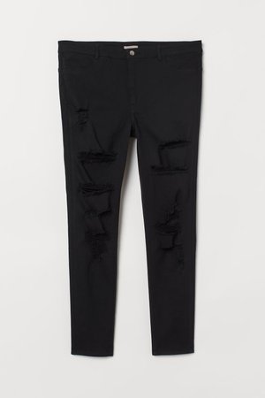 H&M+ Super Skinny High Jeans - Black - Ladies | H&M US